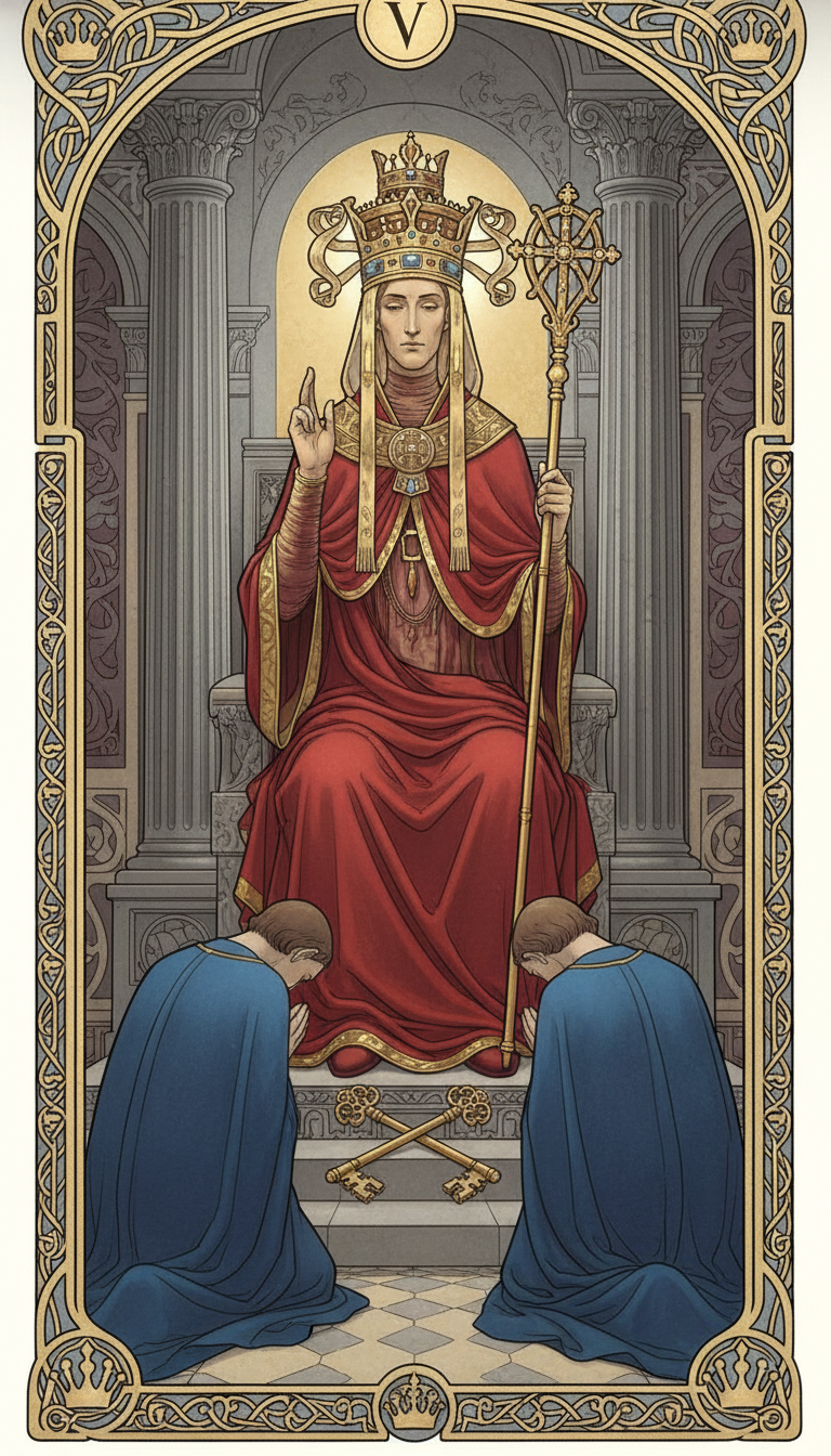 The Hierophant tarot card